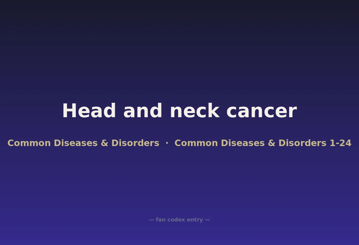 Head and neck cancer