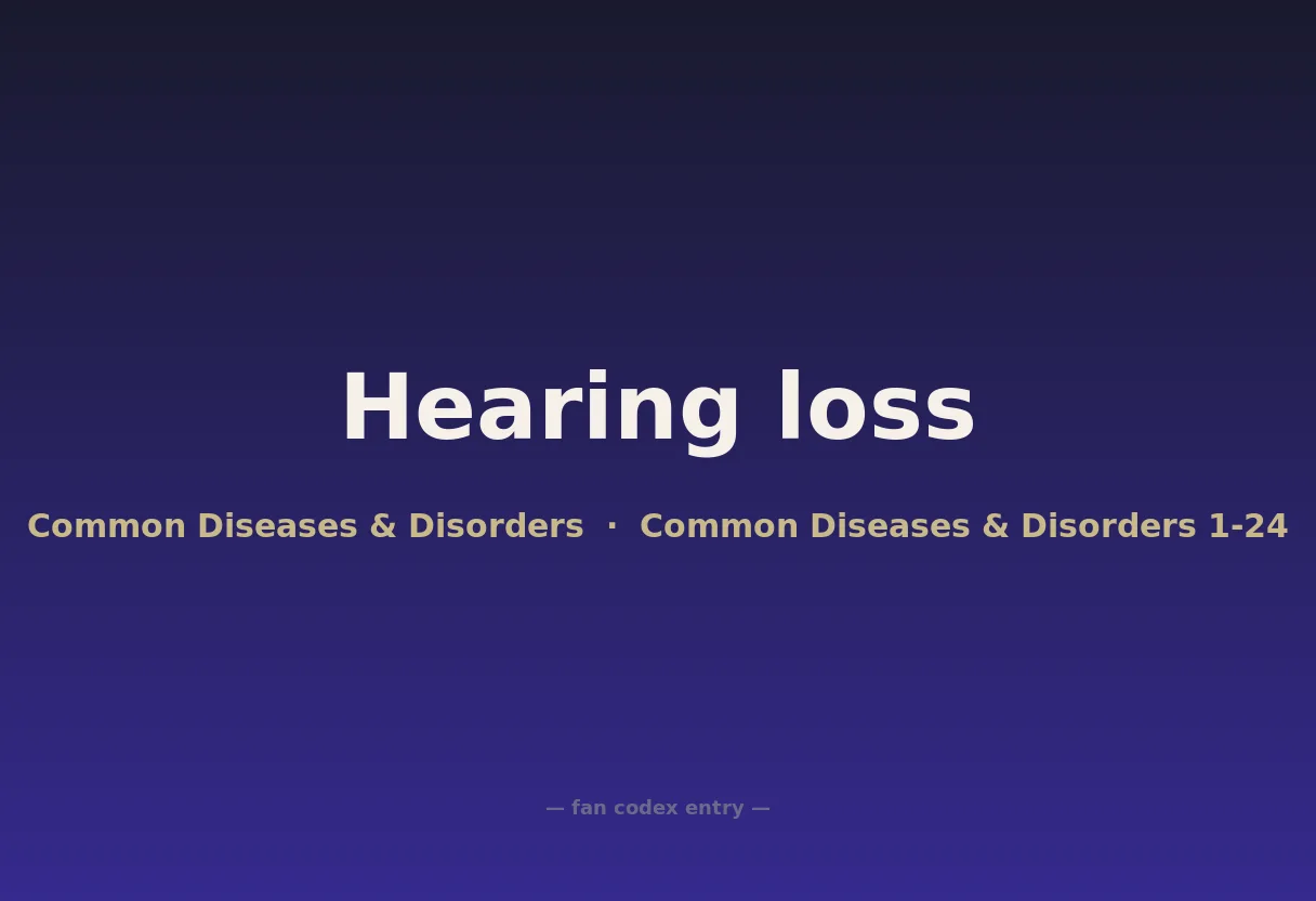Hearing loss