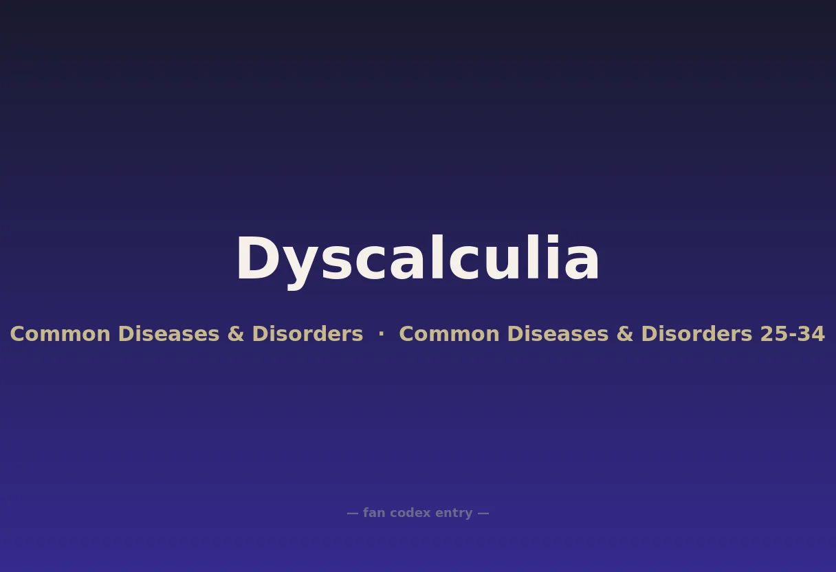 Dyscalculia