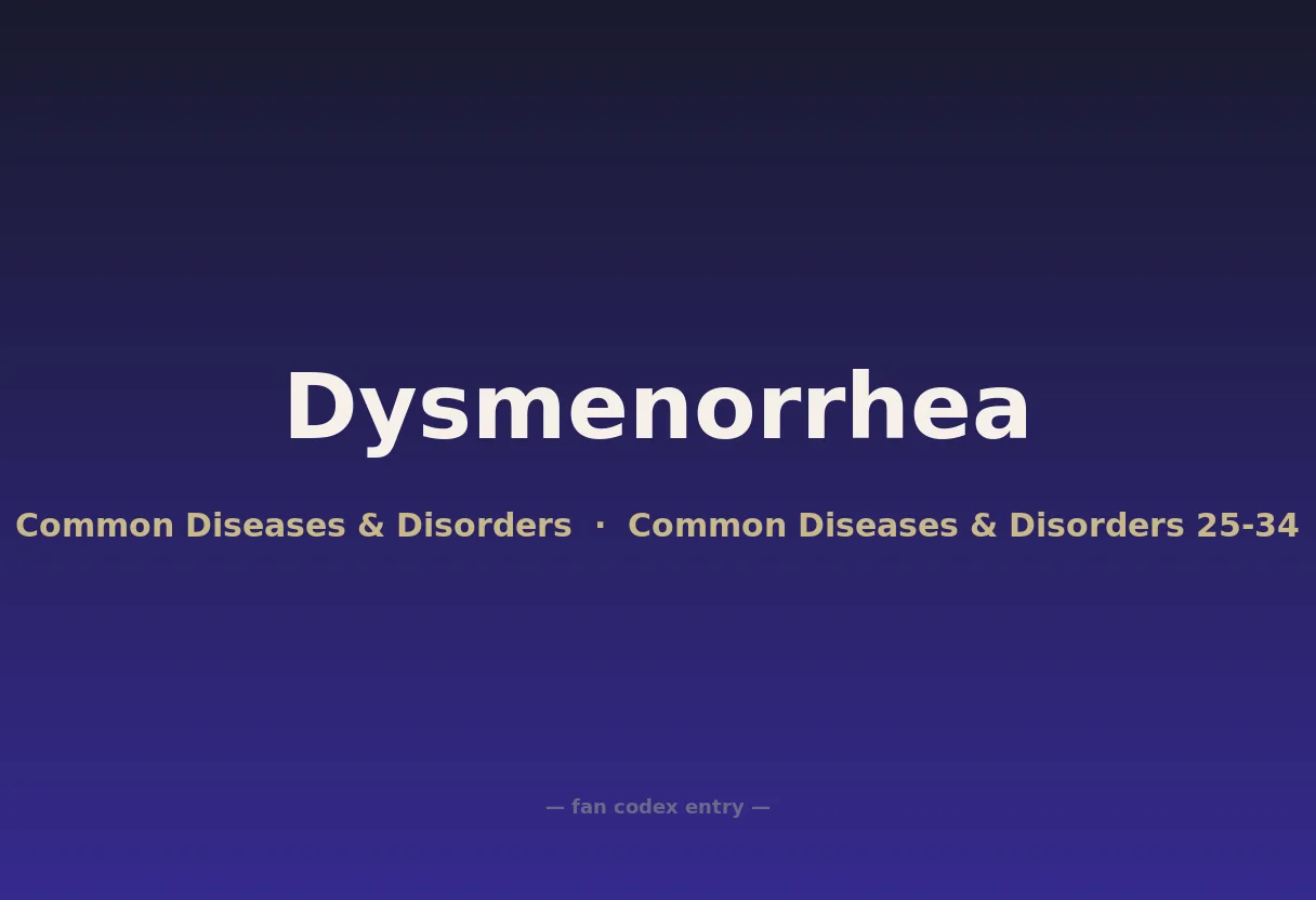 Dysmenorrhea